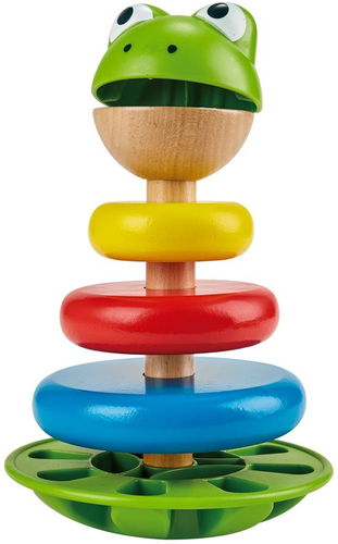 Hape Stapelturm - Frosch - Ringe zum Auffädeln - Hauptbild