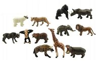 ZOO szafari állatok, 12 db-os szett - Figura