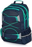 OXY Black Line Green Sport - School Backpack