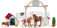 Figure and Accessory Set Schleich Guest Horses, Hannah with female Ruby 42458 - Set figurek a příslušenství