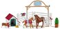 Schleich Guest Horses, Hannah with female Ruby 42458 - Figure and Accessory Set