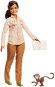 Barbie Occupations National Geographic Wildlife Conservationist (with Monkey) - Doll