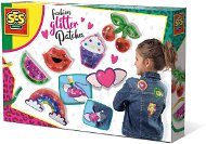 SES Kreativ-Set - Fashion Glitter Patches - Glitzer-Aufnäher DIY - Nähen für Kinder