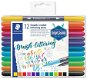 Fixy STAEDTLER Brush letter Duo 12 barev - Fixy