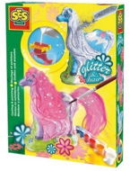 Creative Kit SES Plaster Set - Horse with Glitter - Kreativní sada