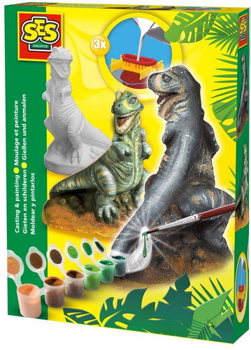 SES Kreativ-Set - Gießen und Anmalen - Dinosaurier - Kreativset - Hauptbild