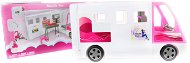 Large White Caravan for Dolls - Toy Car