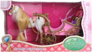 Horse with carriage - Doll Accessory