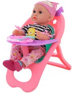 Játékbaba Pisilő baba hanggal, etetőszékkel - Panenka