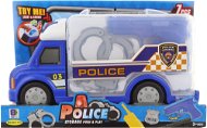 Polizeiwagen mit Zubehör, batteriebetrieben - Spielset