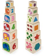 Drevená nastavovacia veža - Drevená hračka
