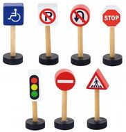 Wooden Road Signs - Expansion for Cars, Trains, Models