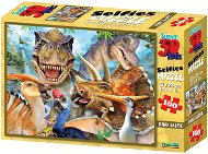 Puzzle Dino szelfi 100 darabos - Puzzle