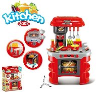 Kitchen with Accessories, works with Batteries - Play Kitchen