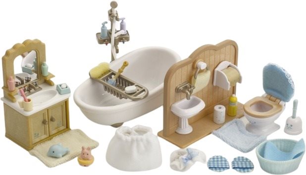 Sylvanian Families Country Bathroom Set Game Set Alza.cz