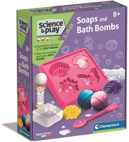 Shop Clementoni Science & Play Soap & Bath Bomb Making Kit Online in Qatar