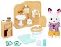 Sylvanian Families Furniture Chocolate Rabbits - Brother and Washroom - Figure Accessories