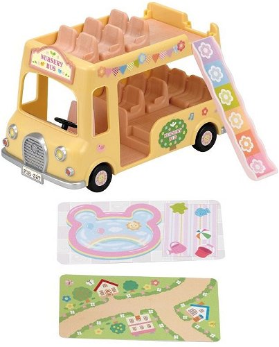 Sylvanian Families Nursery Double Decker Bus - Game Set