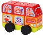 Cubika 13197 Minibus šťastná zvířátka - Dřevěné kostky