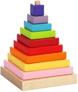 Wooden Blocks Cubika 13357 Multicoloured Pyramid - Dřevěné kostky