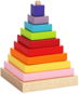 Wooden Blocks Cubika 13357 Multicoloured Pyramid - Dřevěné kostky