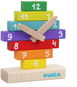 Wooden Blocks Cubika 14354 Clock with Magnetic Hands - Dřevěné kostky