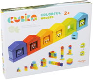 Cubika 14866 Colourful Houses - Wooden Blocks