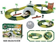 Track with Soldiers and Tunnel, 96 Parts - Slot Car Track