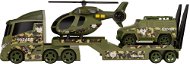 Játék katonai szállító helikopterrel és autóval - Játék autó