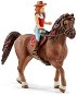 Schleich 42514 Rothaarige Hannah und Pferd Cayenne - Figur