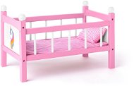 Woody Doll Cot with Blankets - Unicorn - Doll Furniture