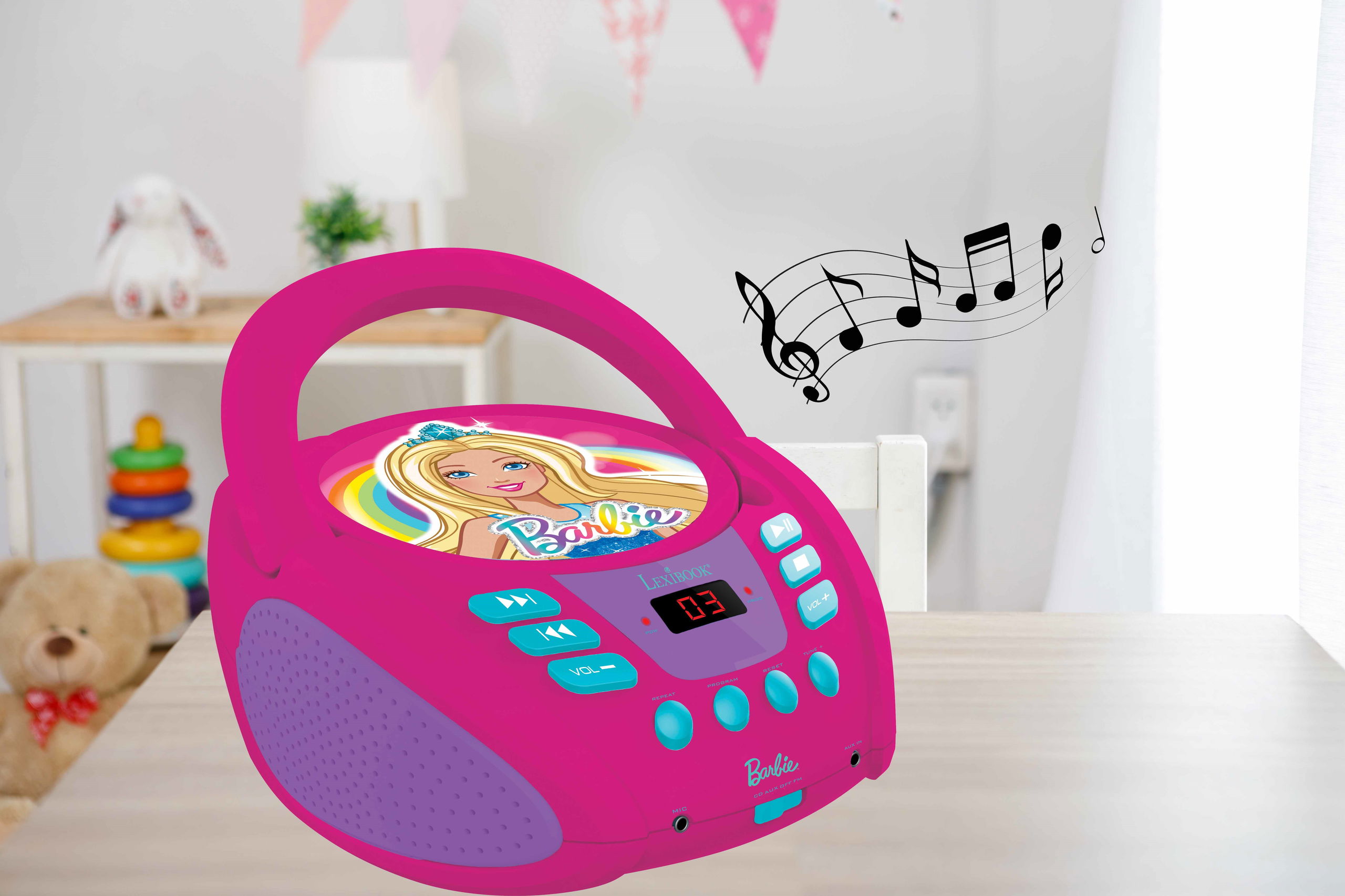 Barbie boombox toy hot sale