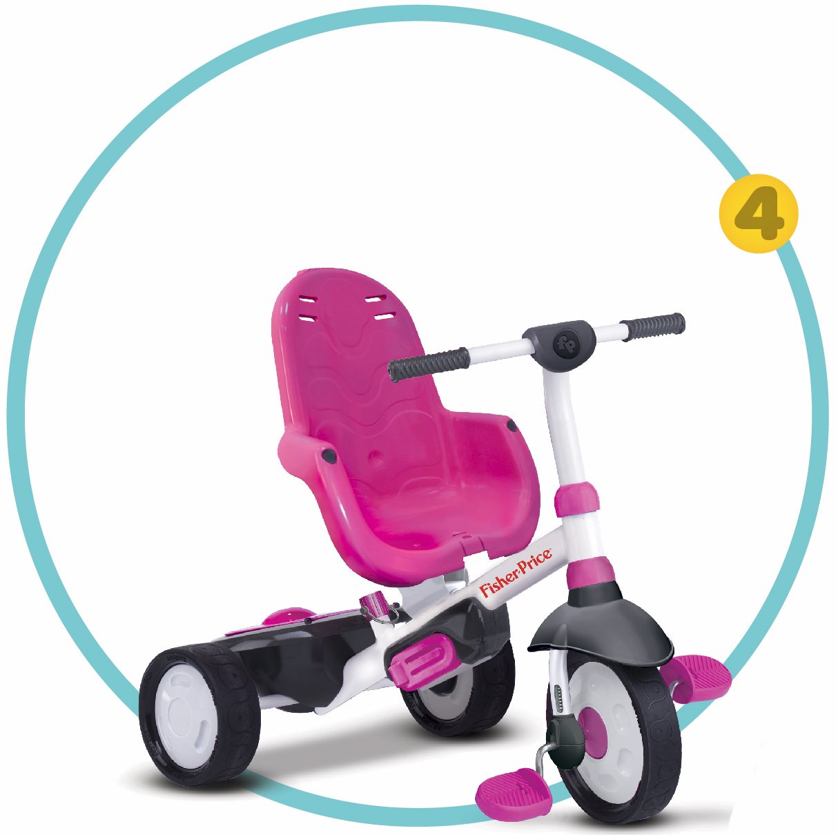 Smart Trike Charisma pink 3 in 1 Pedal Tricycle Alza.cz