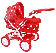Rapp Kinderwagen mit roten Punkten - Puppenwagen