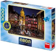 Dino Noční Amsterdam Neon  - Puzzle