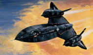 Model Kit Plane 0145 - Sr-71 Blackbird With Drone - Model Airplane