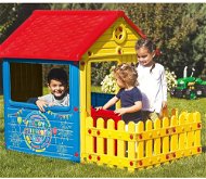 DOLU Kinder-Gartenhaus mit Zaun - Kinderspielhaus