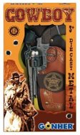 Cowboy-Set Revolver + Sheriffstern - Spielzeugpistole