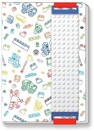 LEGO Stationery Zápisník biely - Zápisník