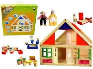Wooden house + figurines + equipment - Doll House