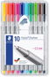 Tűfilc készlet Staedtler Triplus 334 - 10 darabos készlet - Linery