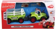 Dickie Tractor with trailer - Toy Car