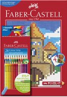 Buntstifte Faber-Castell Grip 2001 + Pixel-It Malvorlagen - Malbuch
