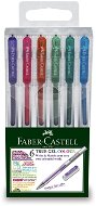 Farba Faber-Castell True Gel 0.7 mm, 6 farieb - Guľôčkové pero