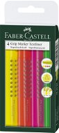 Faber-Castell Grip Marker Textliner, 4ks - Zvýrazňovač