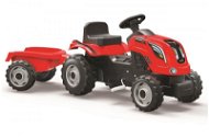Šlapací traktor Smoby Farmer XL s vlečkou - červený - Trettraktor