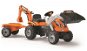 Šlapací traktor Smoby Builder Max s vlečkou - oranžový - Trettraktor
