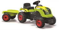 Pedestrian tractor Smoby Claas with siding - yellow-green - Pedal Tractor 