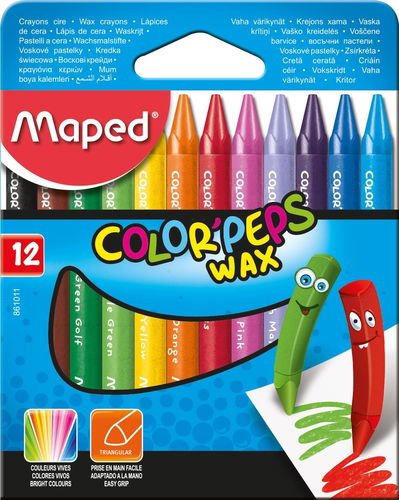 MAPED Color Peps Wax, 12 barev - Voskovky - Hlavní obrázek