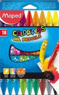 Maped Color Peps Oil Pastels, 18 Farben - Ölkreiden